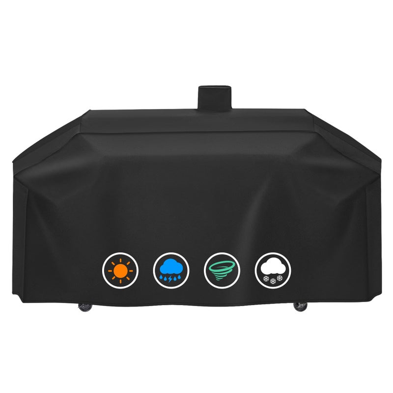 ZBXFCSH Heavy-Duty 600D Grill Cover Compatible with Pit Boss Memphis Ultimate and Smoke Hollow PS9900 DG1100S 4in1 Combo Grill Cover GC7000 Gas/Charcoal Grill - Image 1